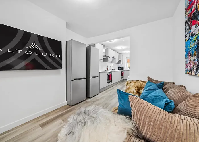 Cheap & Modern Private Double - Shared House By Altoluxo Short Lets & Serviced Lägenhet